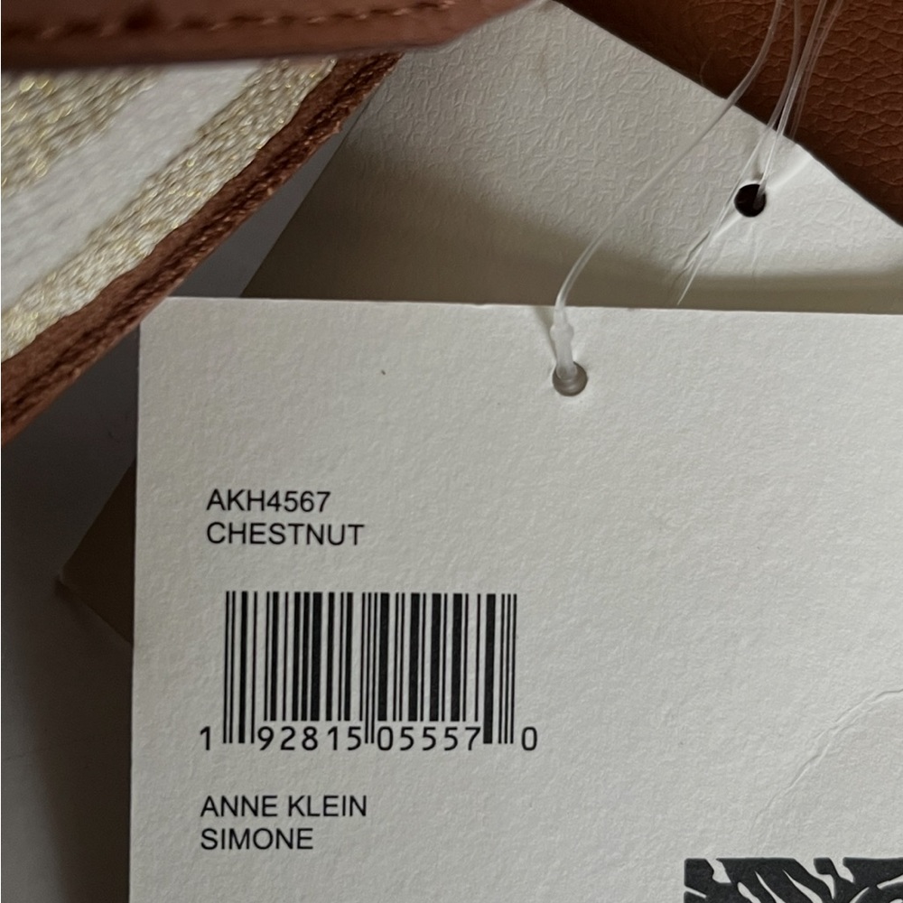 Anne Klein Simone Convertible Shoulder Hobo Bag w/ Coin Purse Chestnut Brown NWT - Picture 4 of 13